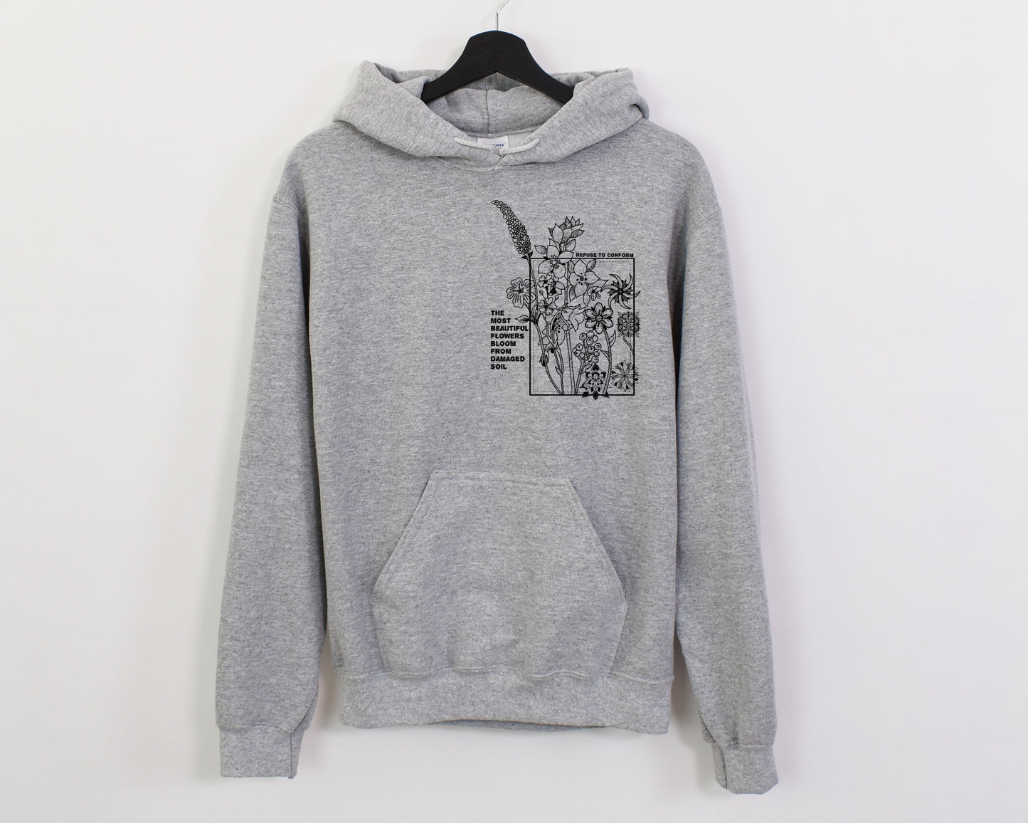 Lightweight Flowers Hoodie by Refuse to Conform Clothing, product image 2