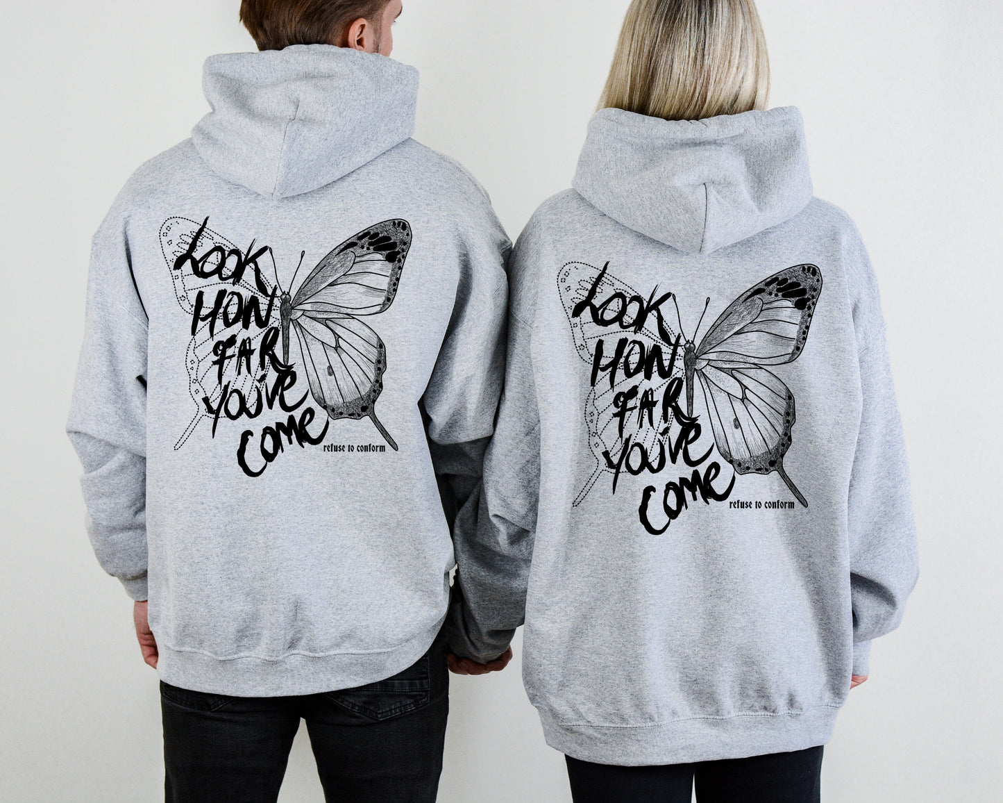 Lightweight Look How Far You've Come Hoodie by Refuse to Conform Clothing, product image 1
