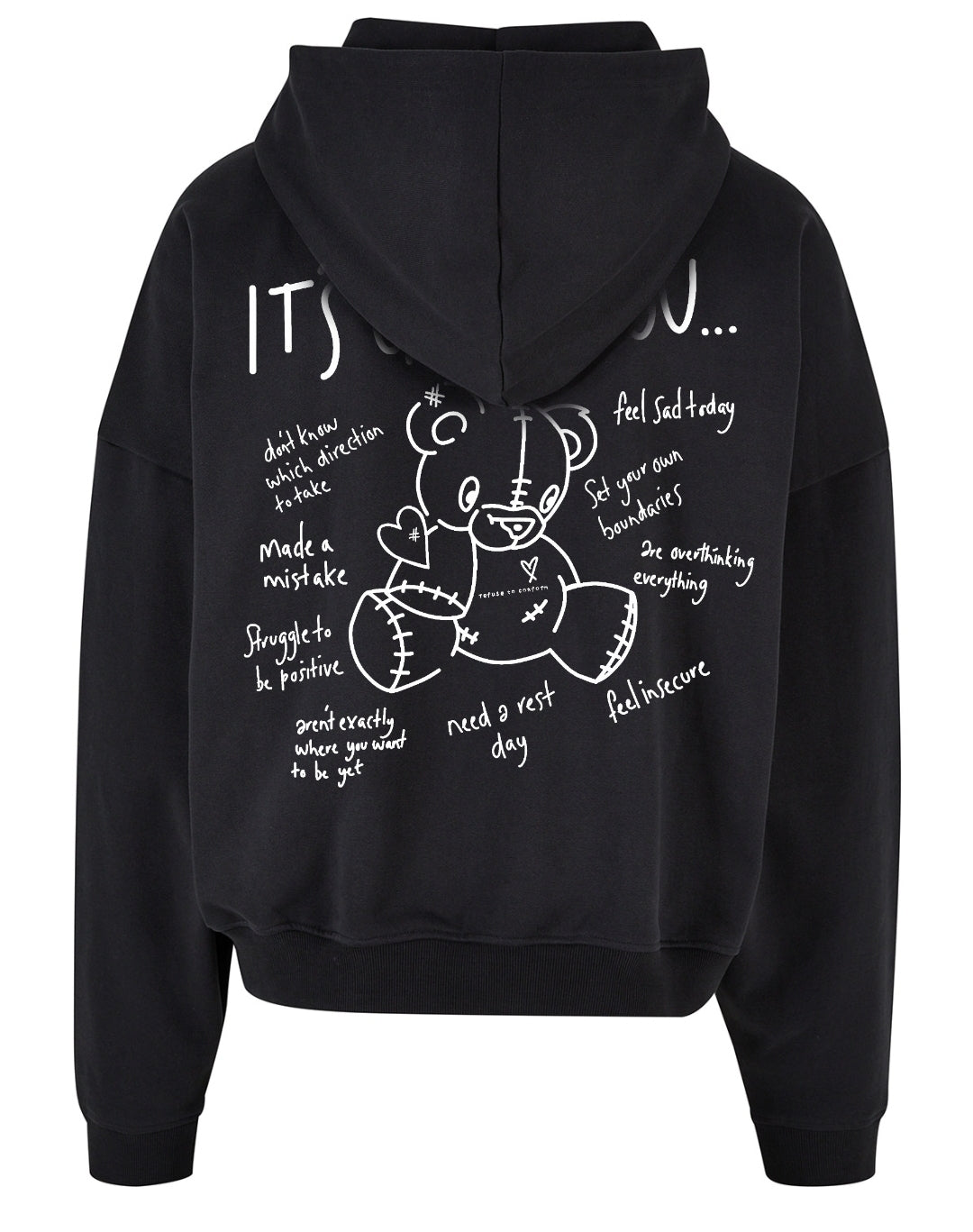 Teddy Ultra-Heavy Boxy Oversized Zoodie by Refuse to Conform Clothing, product image 1