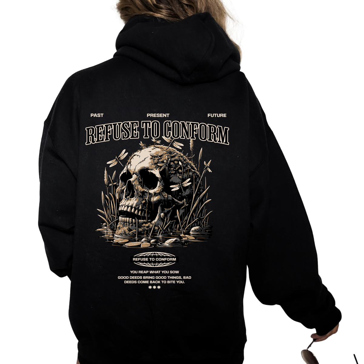 Skull Ultra-Heavy Hoodie by Refuse to Conform Clothing, product image 1