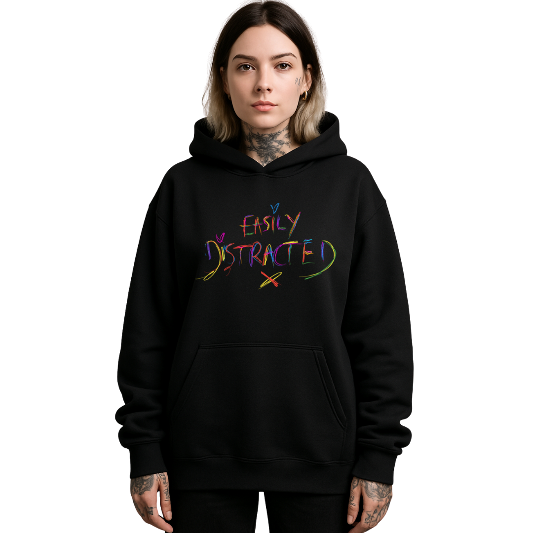 EASILY DISTRACTED ULTRA-HEAVY HOODIE