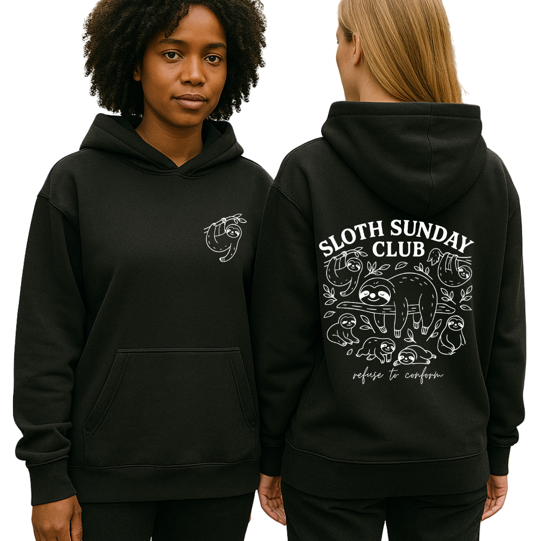 SLOTH SUNDAY CLUB ULTRA-HEAVY HOODIE