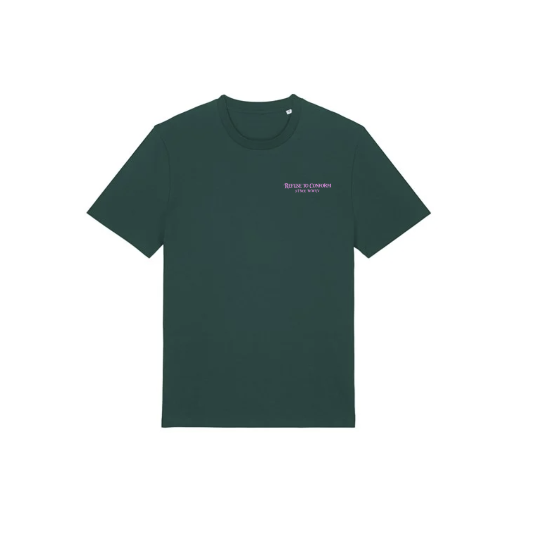 GREEN STAPLE TEE