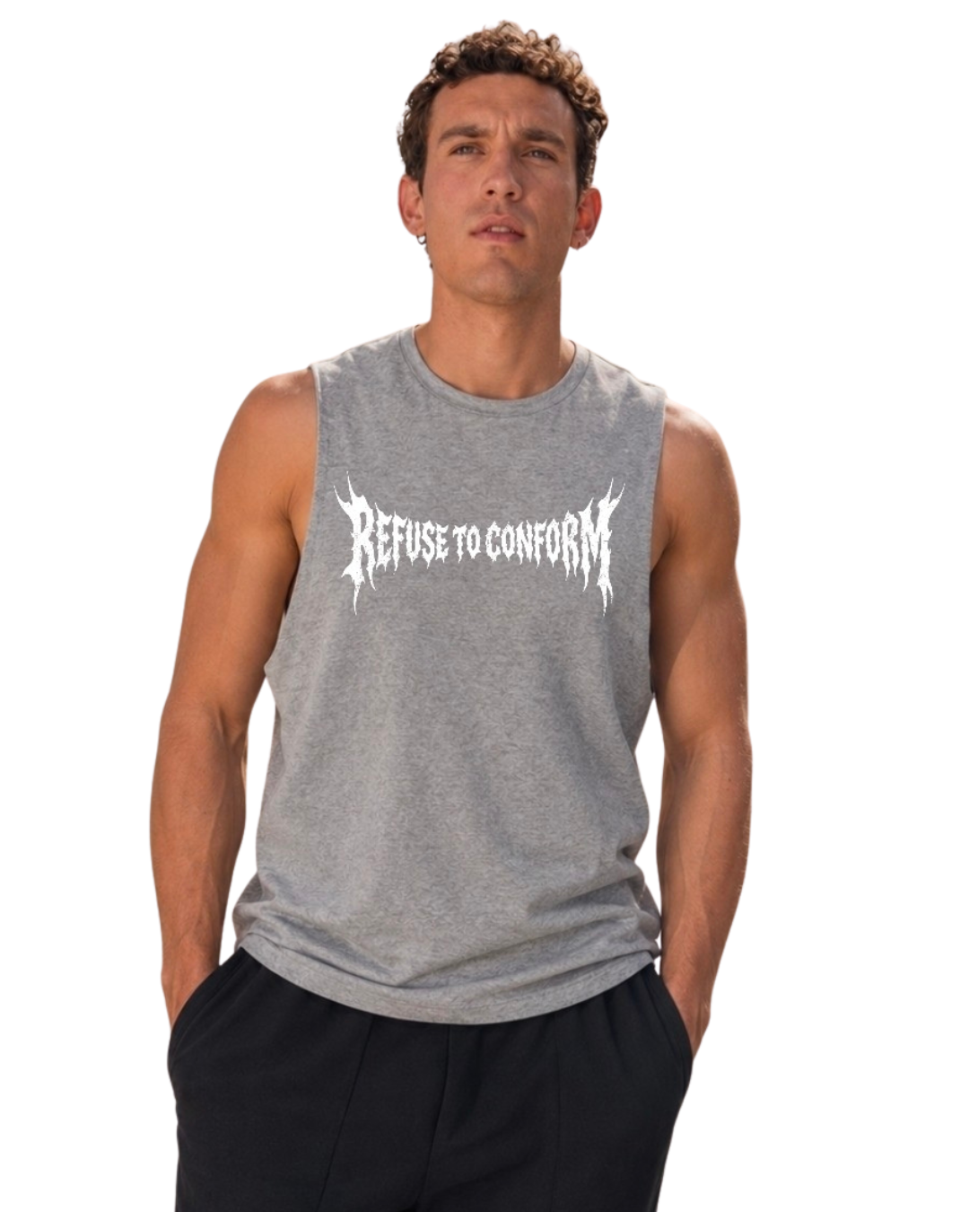 DISTRESSED SLASHED VEST