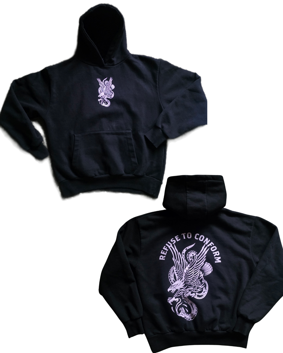 MODEL-WORN HEAVY HOODIE SIZE MEDIUM