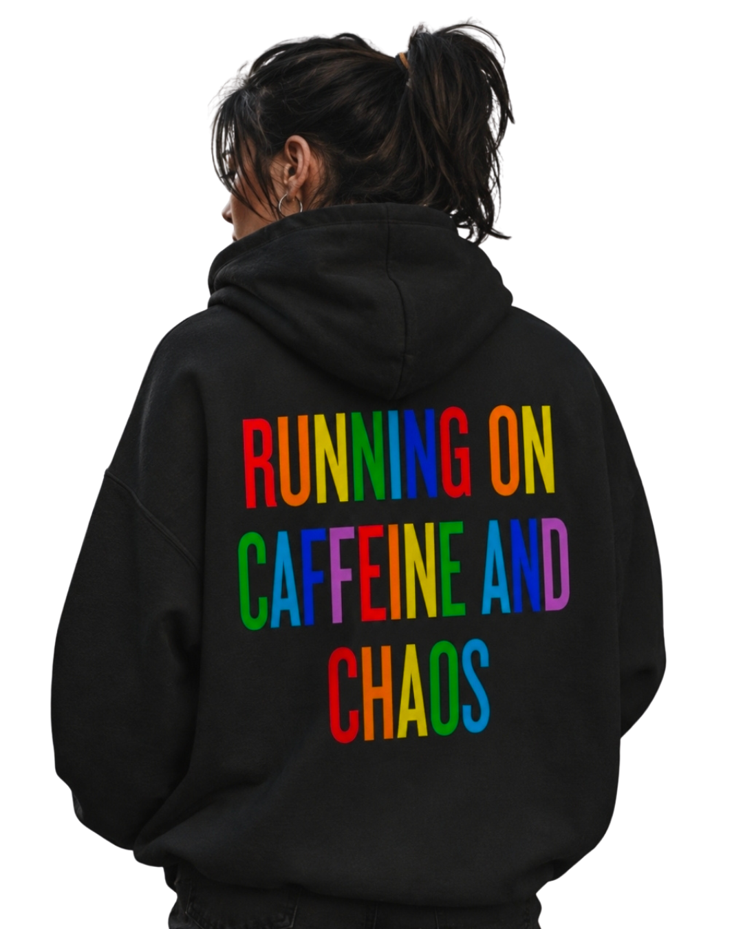 RAINBOW CAFFEINE & CHAOS ULTRA-HEAVY HOODIE