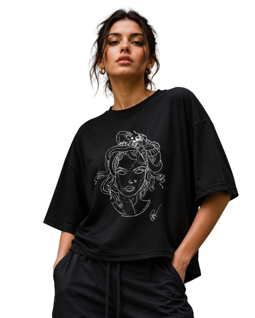 OVERSIZED BOXY CROPPED TEE