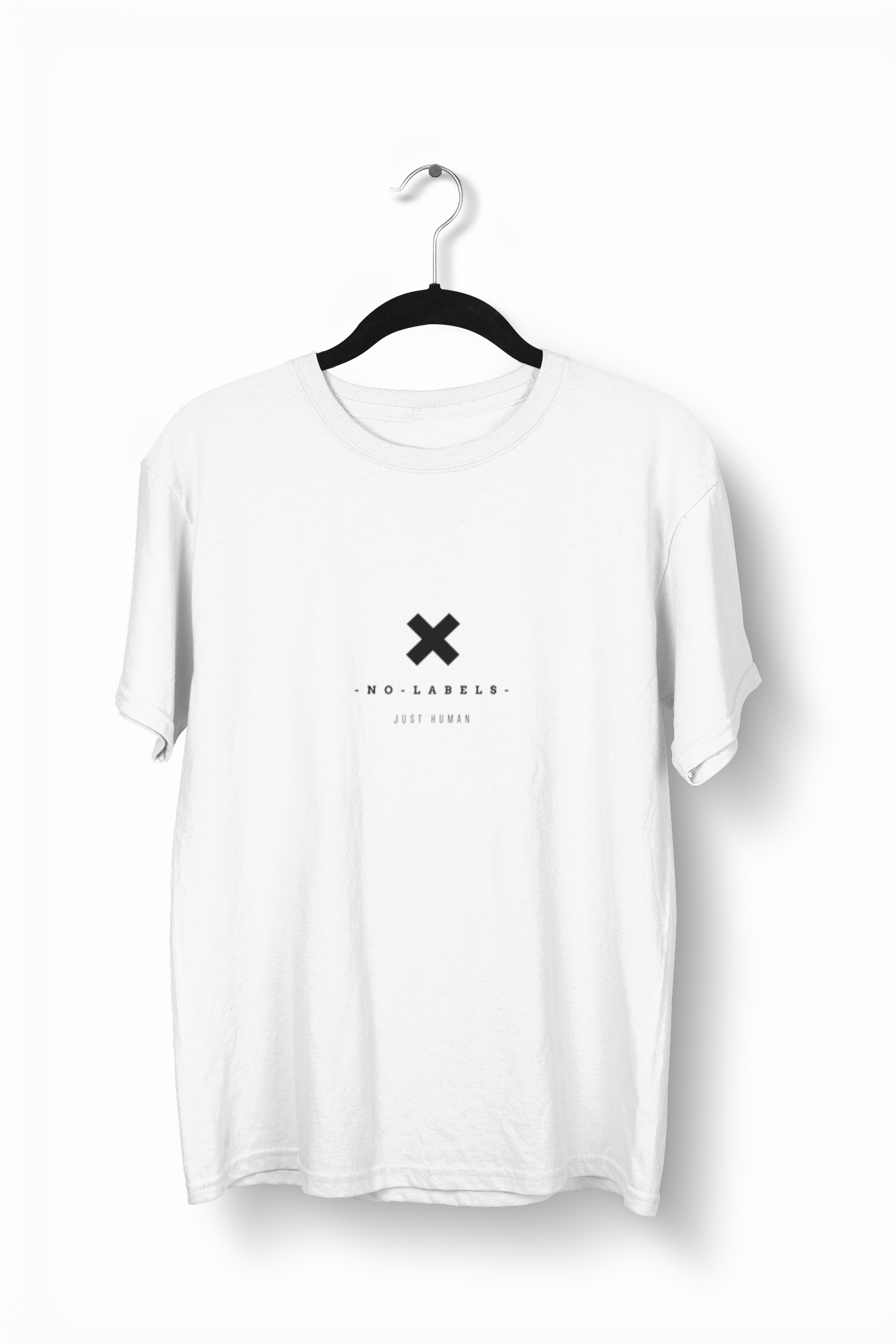 NO LABELS JUST HUMAN TEE