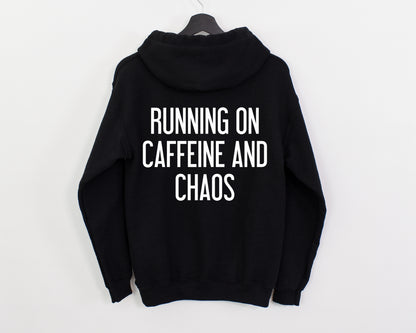 Lightweight Caffeine And Chaos Hoodie by Refuse to Conform Clothing, product image 1