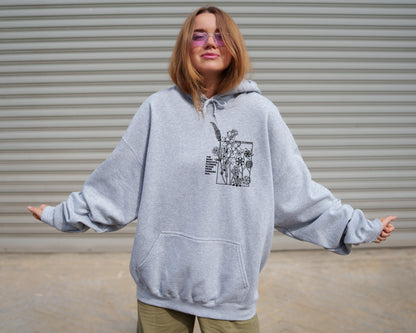 Lightweight Flowers Hoodie by Refuse to Conform Clothing, product image 3