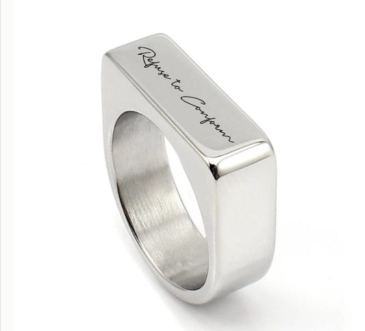 ENGRAVED SIGNATURE RING