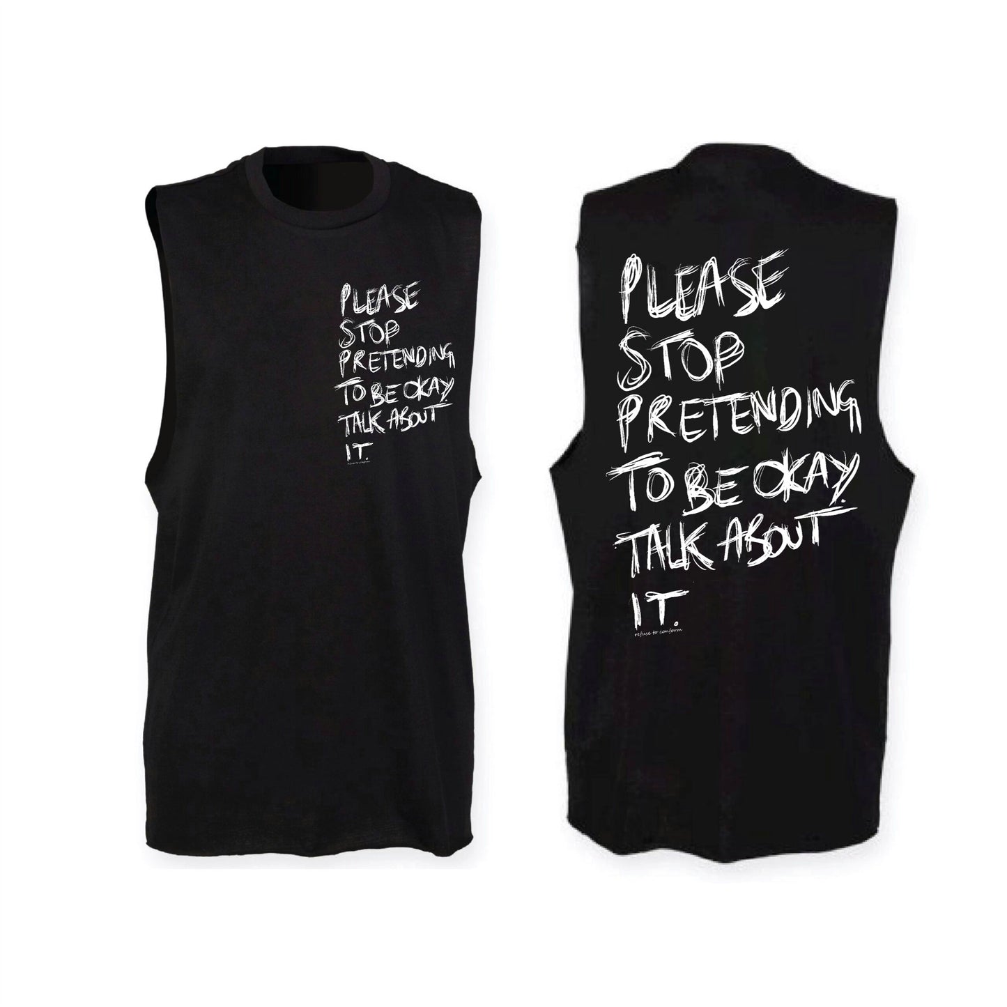 TALK ABOUT IT SLASHED VEST