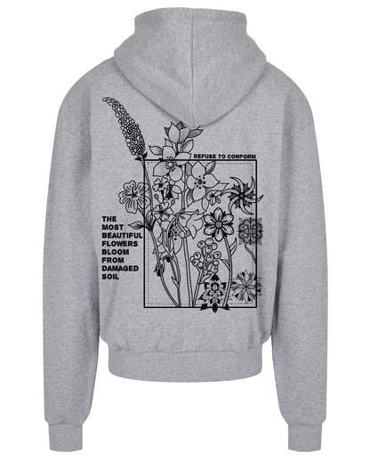 Flowers Ultra-Heavy Zoodie by Refuse to Conform Clothing, product image 2