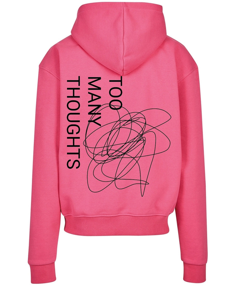 DELUXE PINK TOO MANY THOUGHTS ULTRA-HEAVY HOODIE