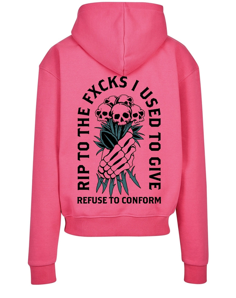 DELUXE PINK RIP ULTRA-HEAVY HOODIE