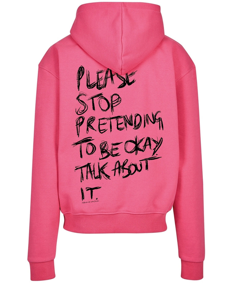 DELUXE PINK TALK ABOUT IT ULTRA-HEAVY HOODIE