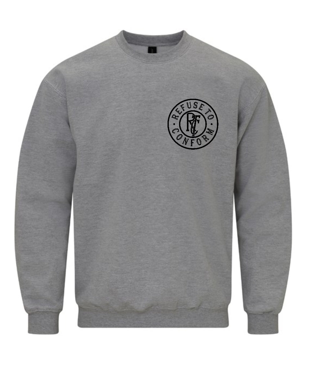 GREY CIRCULAR SWEATSHIRT