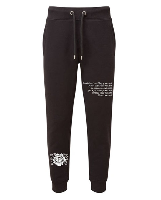 BLACK DAILY REMINDER JOGGERS