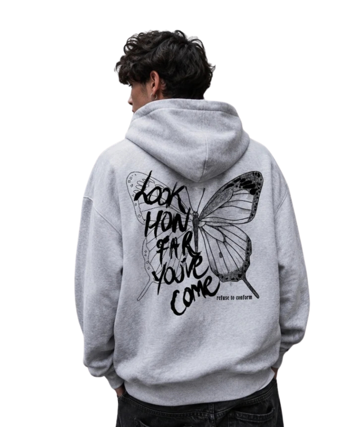 Look How Far You've Come Ultra-Heavy Hoodie by Refuse to Conform Clothing, product image 1