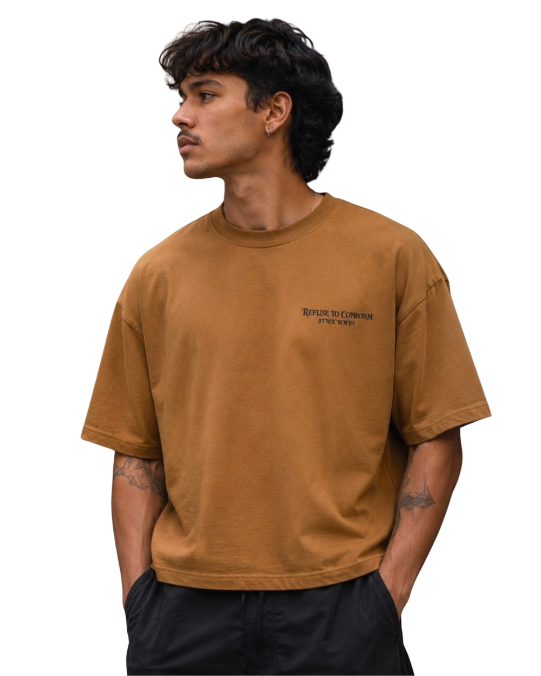 OVERSIZED BOXY CROPPED TEE