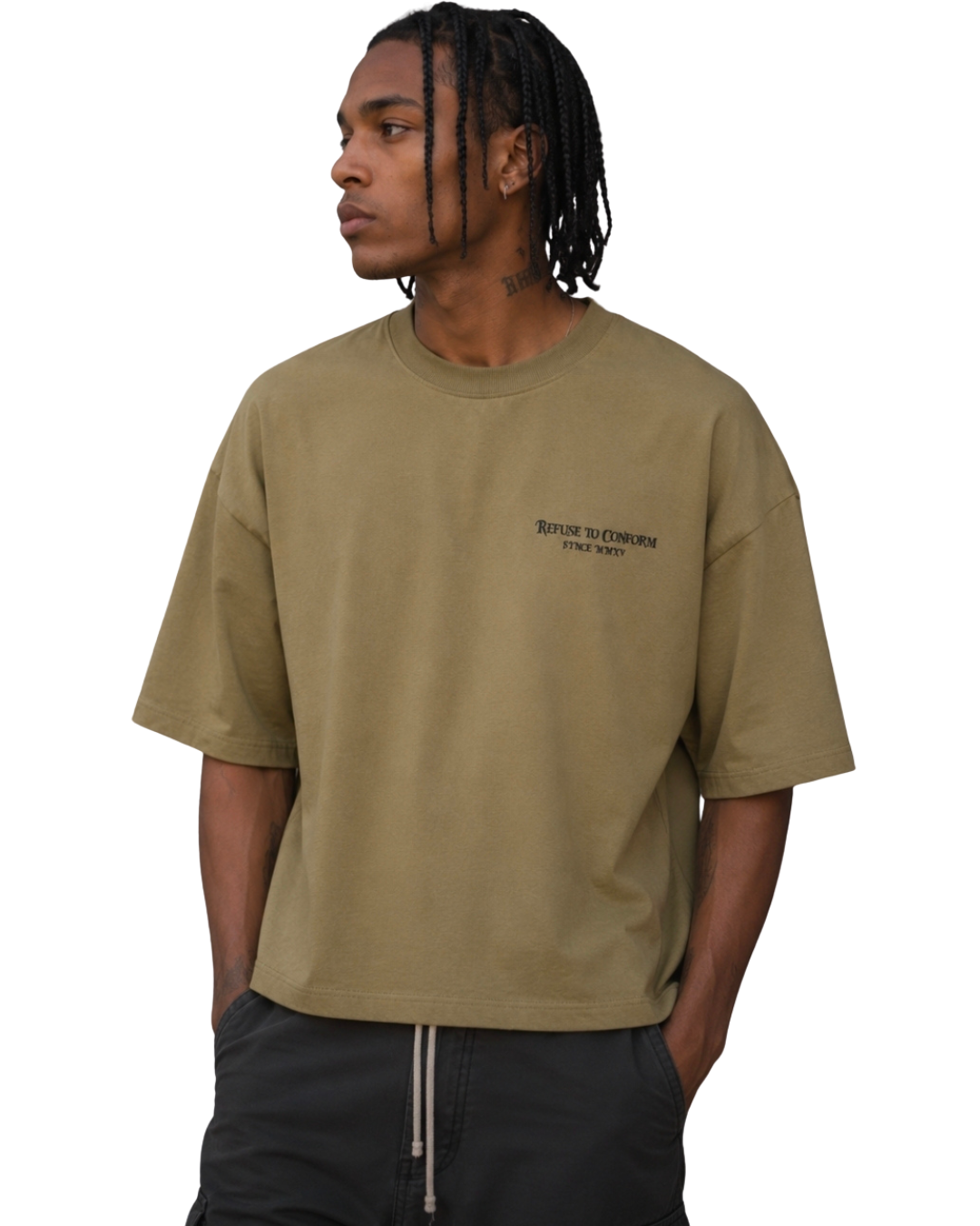 OVERSIZED BOXY CROPPED TEE