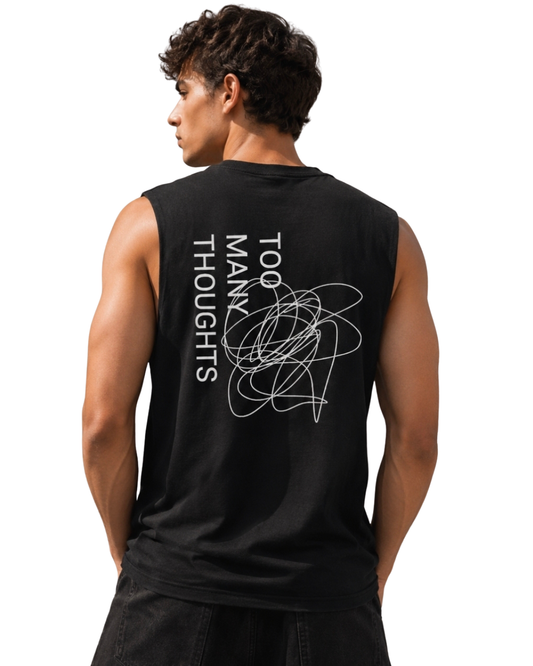 TOO MANY THOUGHTS SLASHED VEST