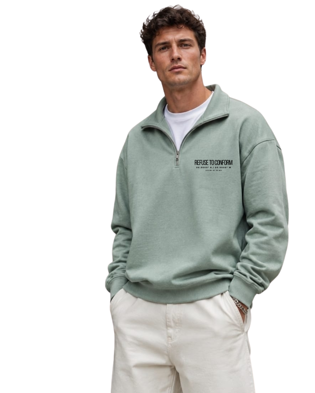 OFF THE GRID 1/4 ZIP SWEATSHIRT