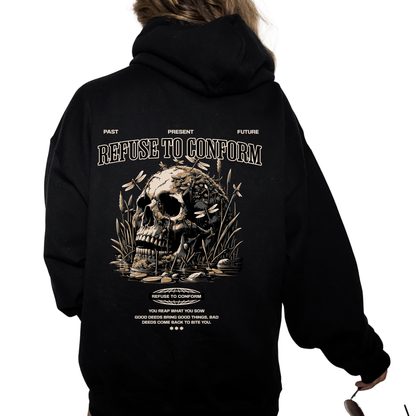 Skull Ultra-Heavy Hoodie by Refuse to Conform Clothing, product image 1