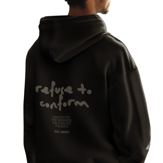 DELUXE GREY CORE ULTRA-HEAVY HOODIE