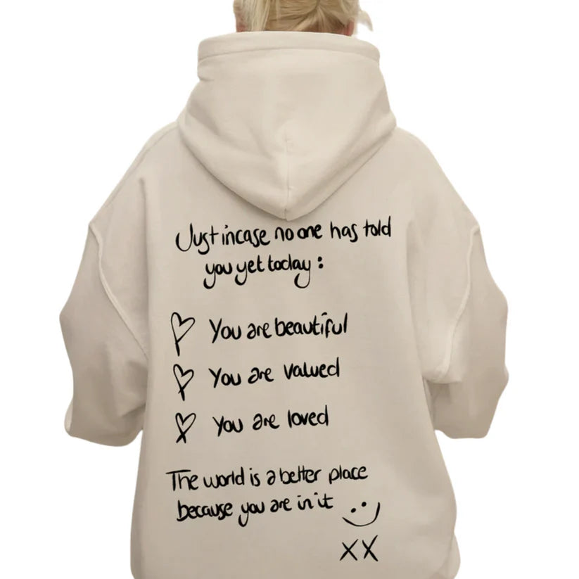 LARGE DELUXE JUST INCASE ULTRA-HEAVY HOODIE