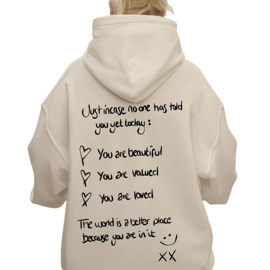 LARGE DELUXE JUST INCASE ULTRA-HEAVY HOODIE