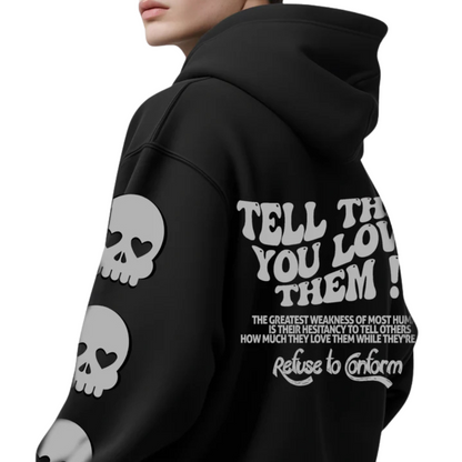 Deluxe Tell Them You Love Them Ultra-Heavy Hoodie by Refuse to Conform Clothing, product image 1