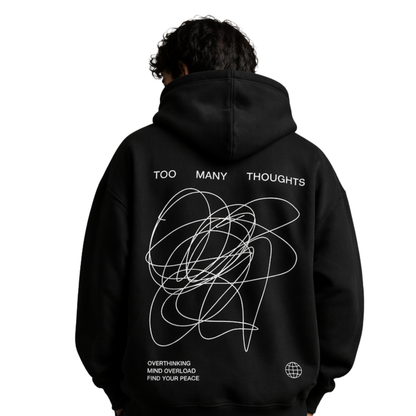 Too Many Thoughts Vol. 2 Ultra-Heavy Hoodie by Refuse to Conform Clothing, product image 1