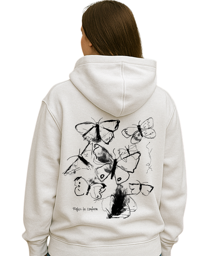 Butterflies Ultra-Heavy Hoodie by Refuse to Conform Clothing, product image 2