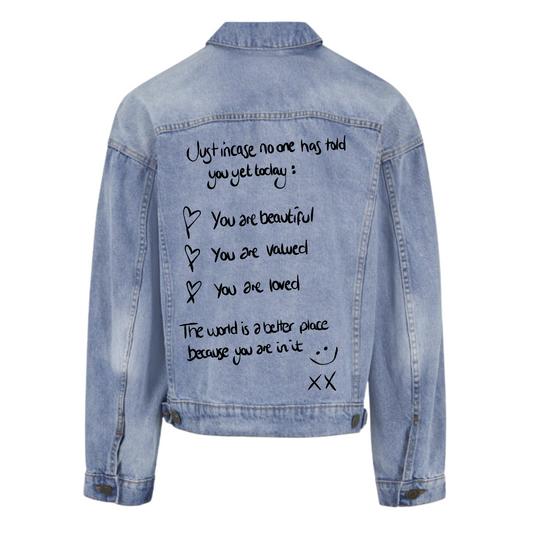 JUST INCASE HEAVY BOXY DENIM JACKET