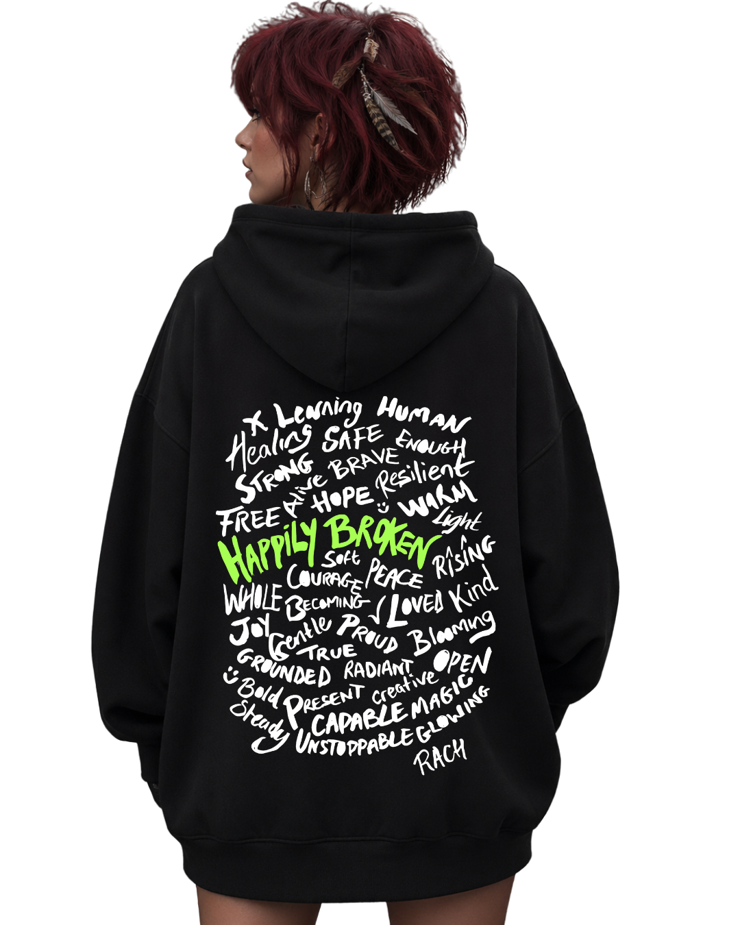 HAPPILY BROKEN ULTRA-HEAVY HOODIE