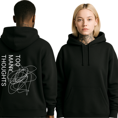 Lightweight Too Many Thoughts Hoodie by Refuse to Conform Clothing, product image 1