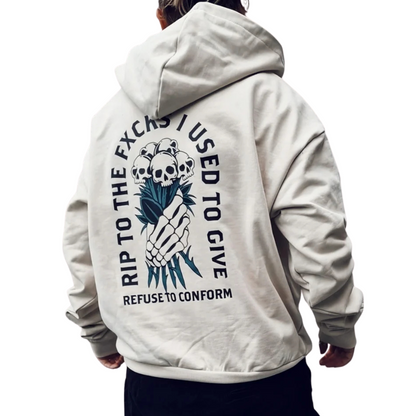Rip To The Fxcks I Used To Give Ultra-Heavy Hoodie by Refuse to Conform Clothing, product image 1