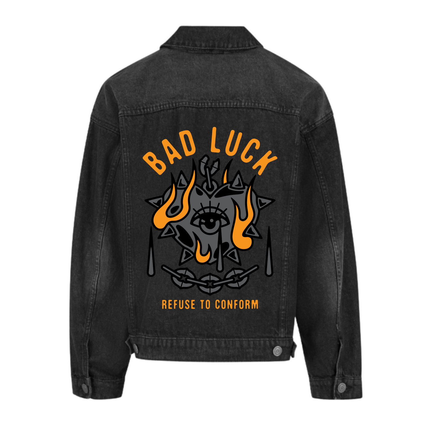 BAD LUCK HEAVY BOXY DENIM JACKET