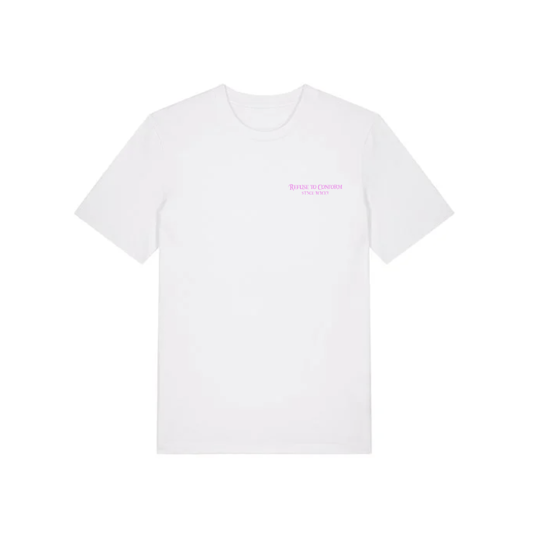 WHITE STAPLE TEE