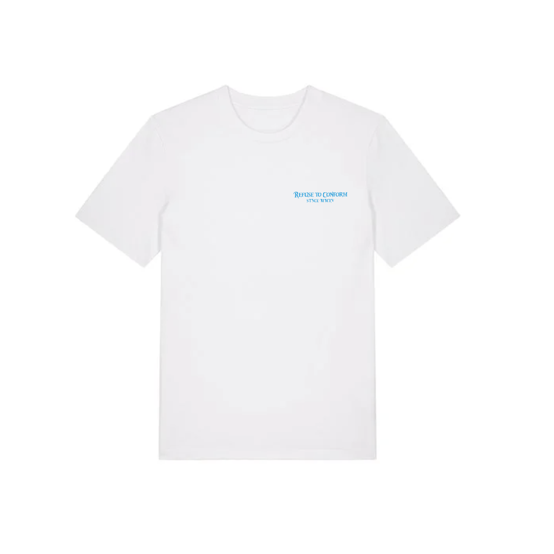 WHITE STAPLE TEE
