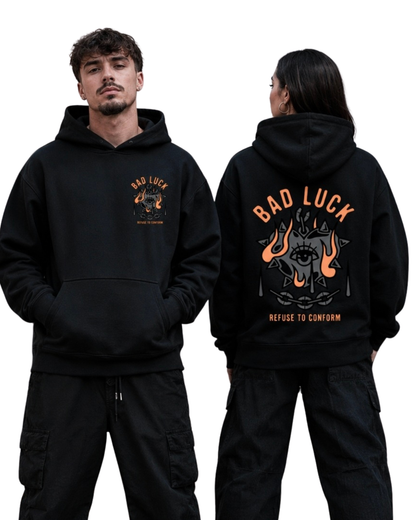 Deluxe Bad Luck Ultra-Heavy Hoodie by Refuse to Conform Clothing, product image 1