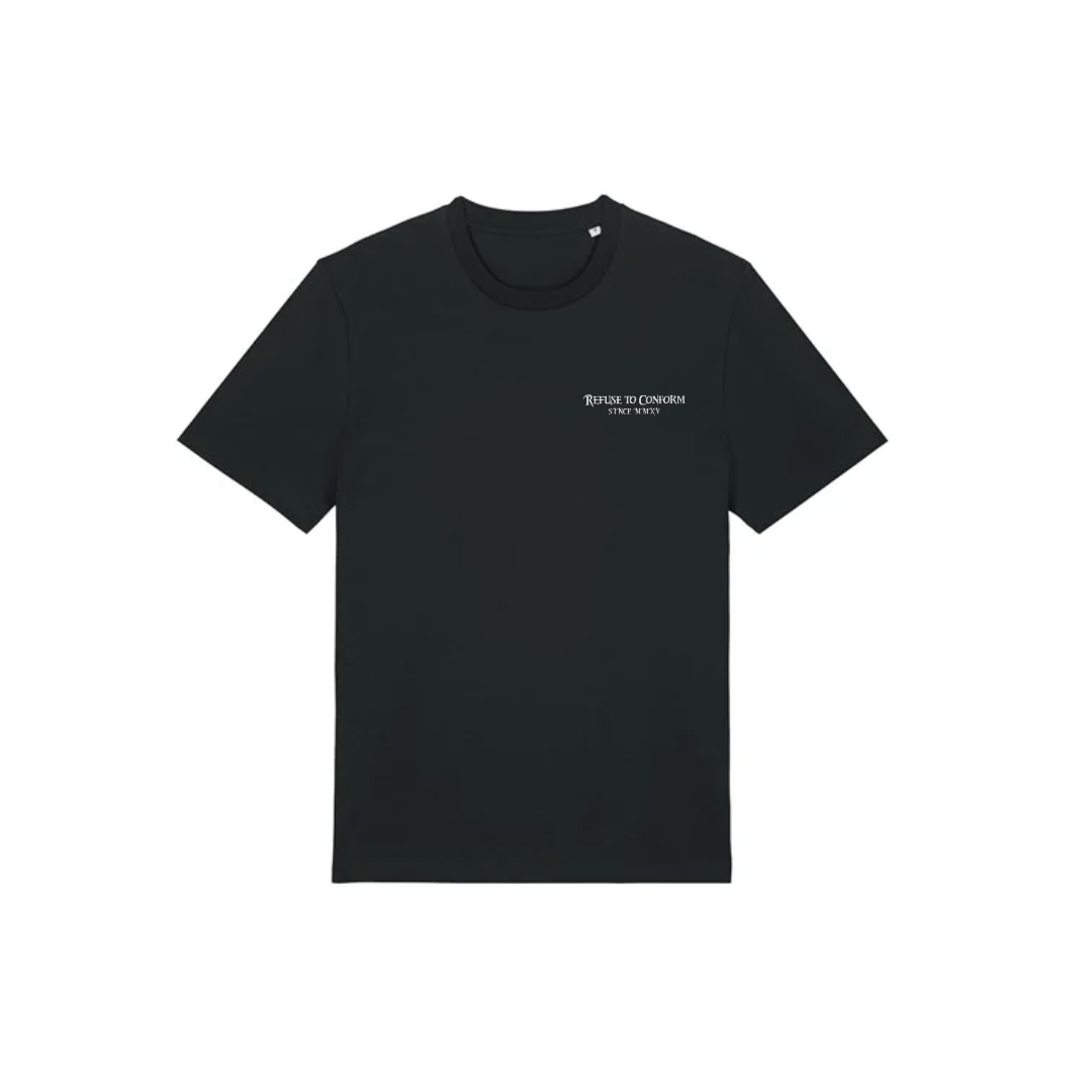BLACK STAPLE TEE