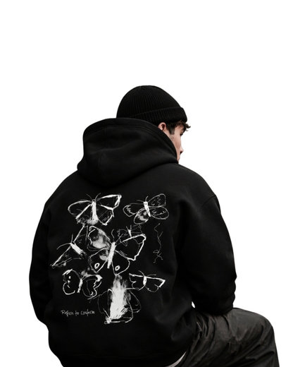 Butterflies Ultra-Heavy Hoodie by Refuse to Conform Clothing, product image 1