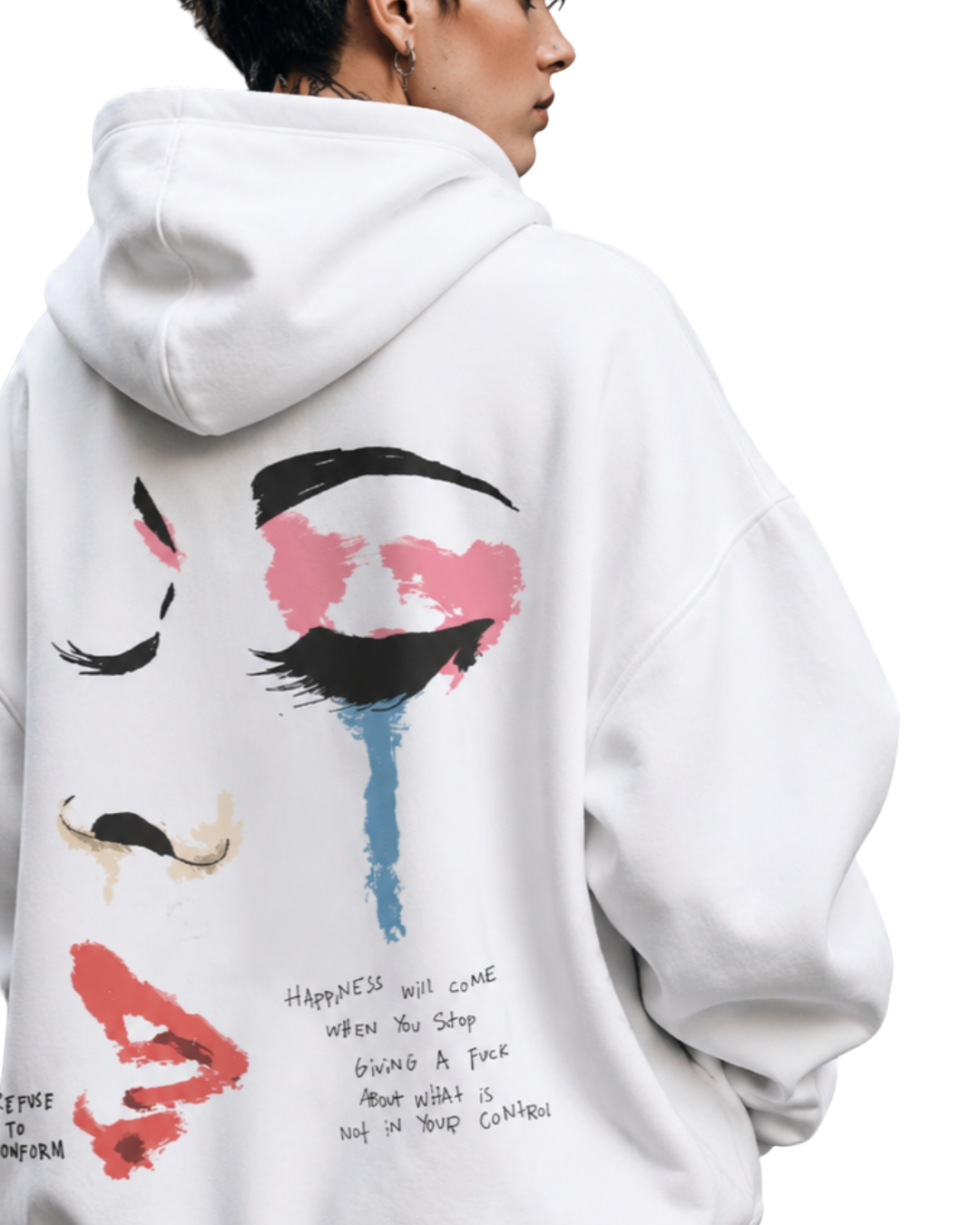 HAPPINESS WILL COME ULTRA-HEAVY HOODIE