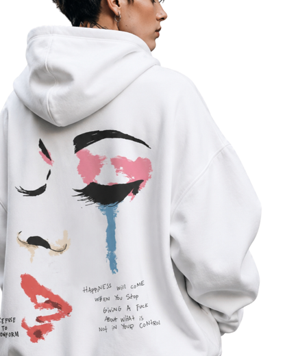 Happiness Will Come Ultra-Heavy Hoodie by Refuse to Conform Clothing, product image 1