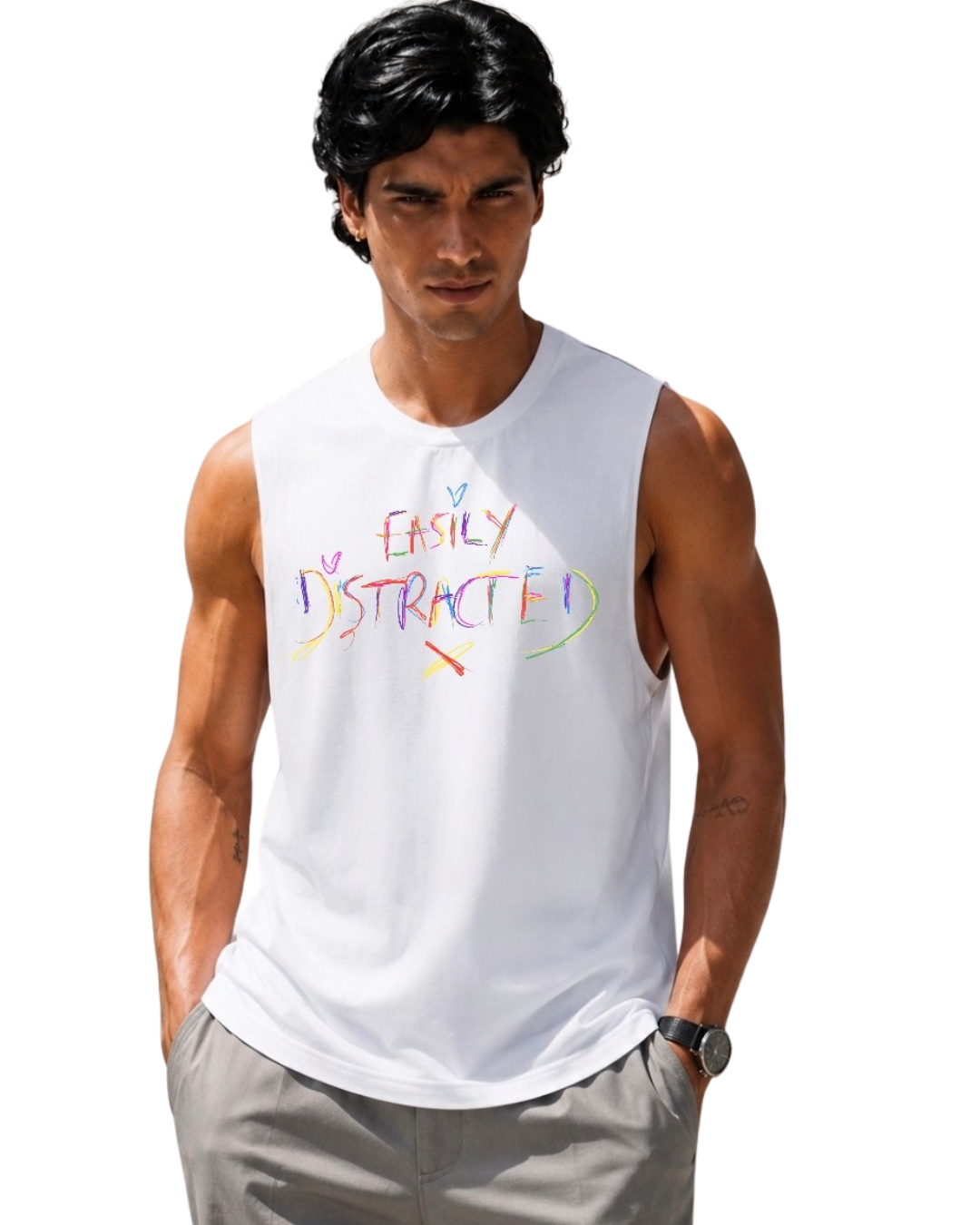 EASILY DISTRACTED SLASHED VEST