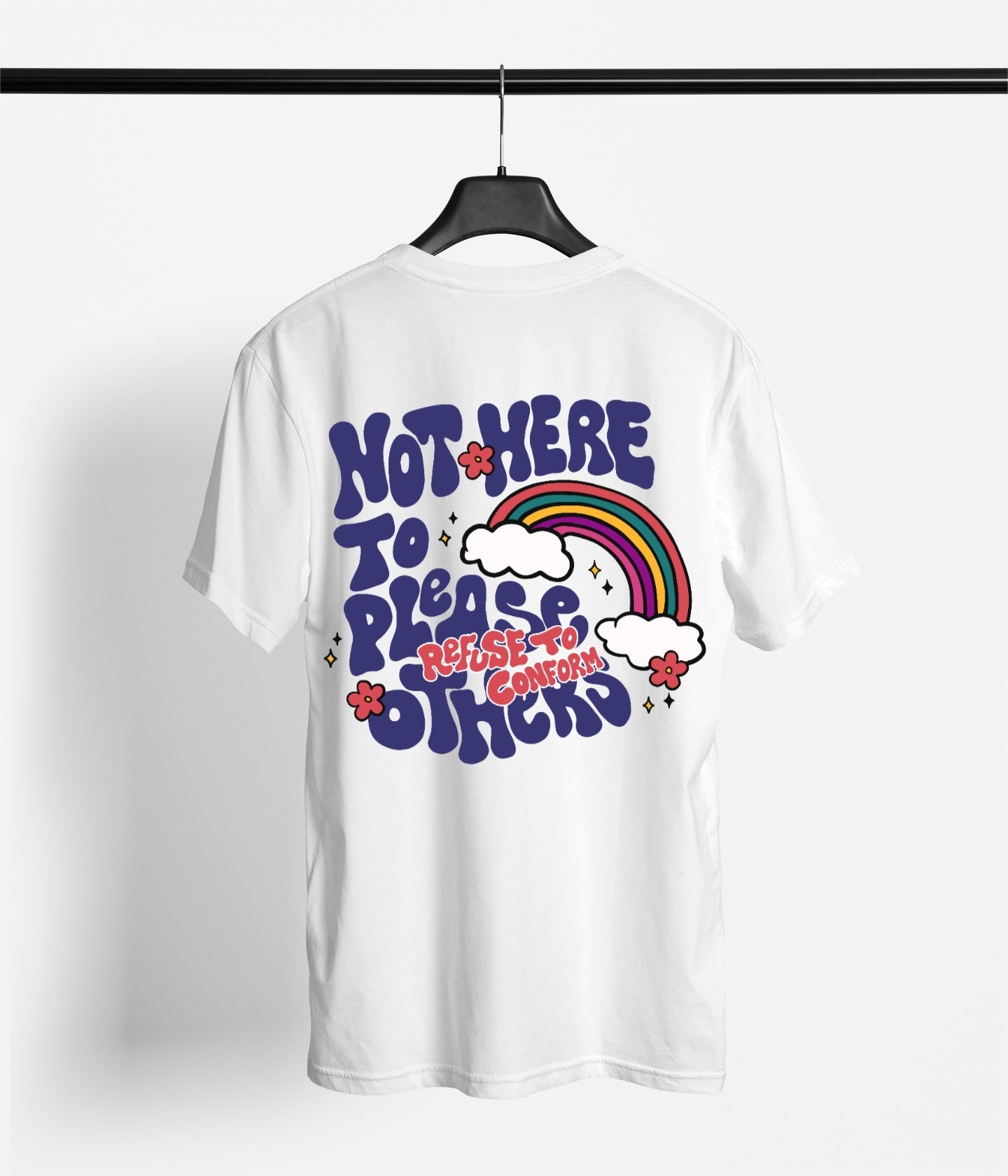 NOT HERE TO PLEASE OTHERS TEE