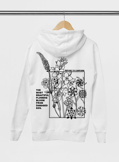 Lightweight Flowers Hoodie by Refuse to Conform Clothing, product image 1