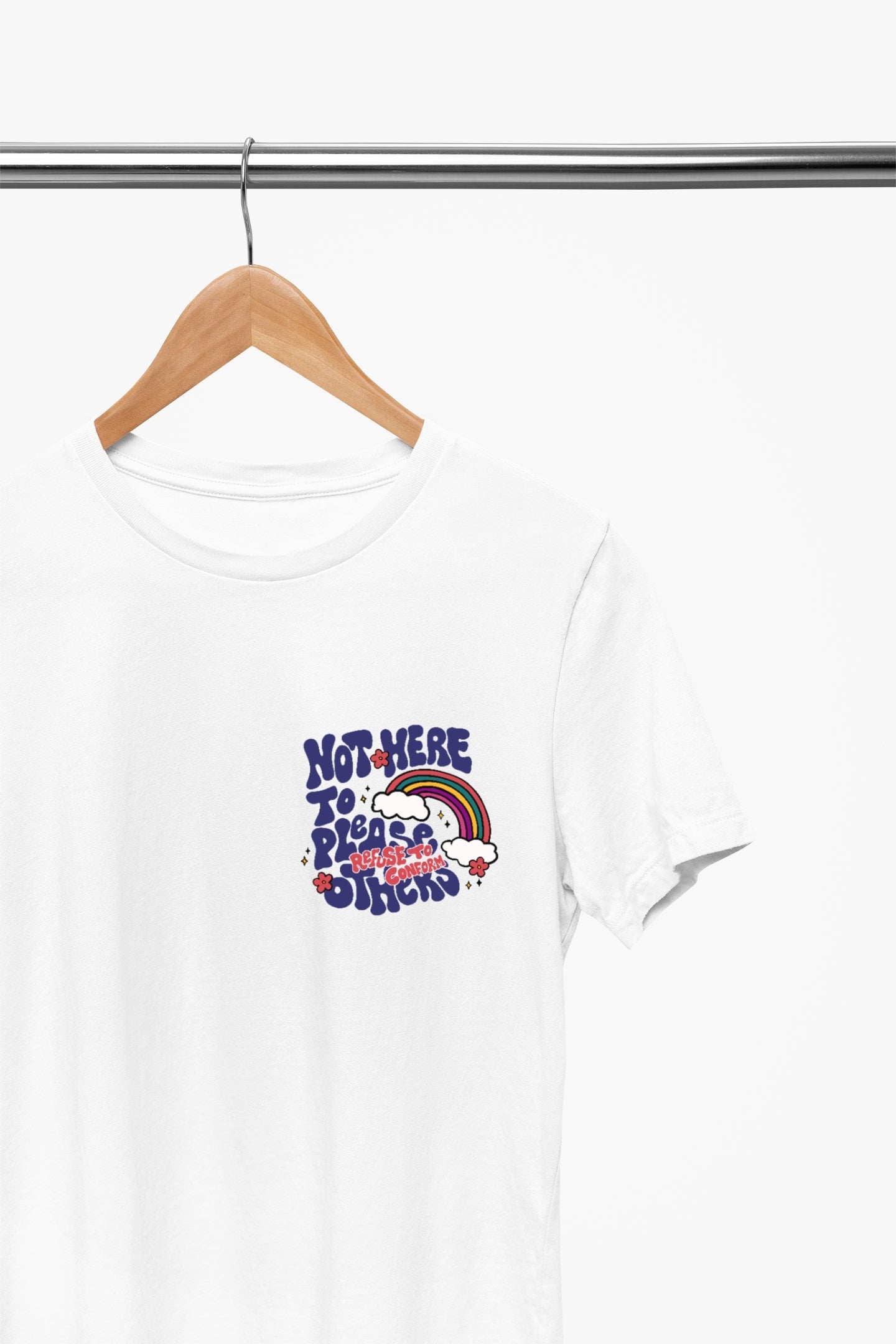 NOT HERE TO PLEASE OTHERS TEE